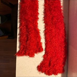 Scarf- Faux fur in Ravishing Red